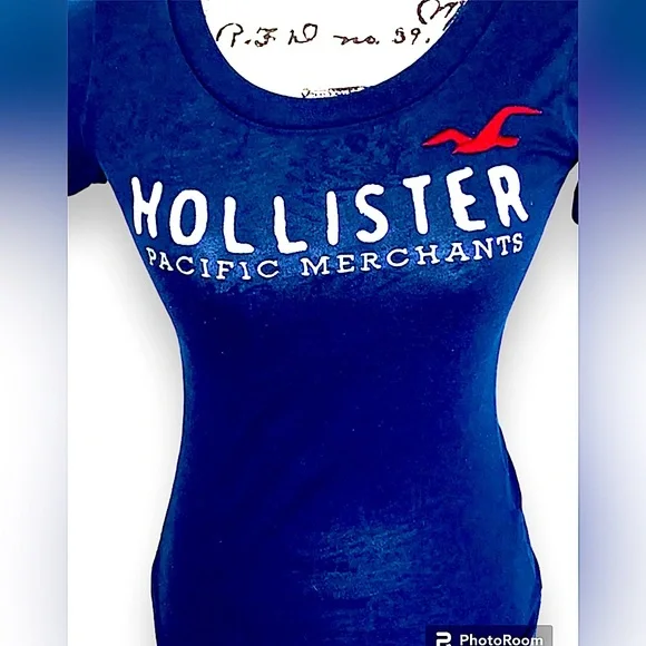 トップス vintage Hollister top XS Hollister | Tops | Hollister Vintage Navy Blue Slim Top Size Xs